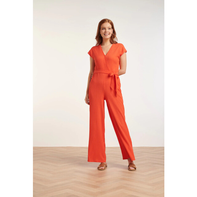 Smashed Lemon 24083 lange aansluitende jumpsuit | 24083-220-L large