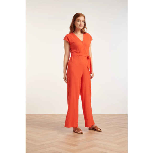 Smashed Lemon 24083 lange aansluitende jumpsuit | 24083-220-L large