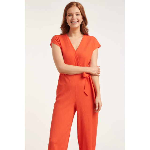Smashed Lemon 24083 lange aansluitende jumpsuit | 24083-220-L large
