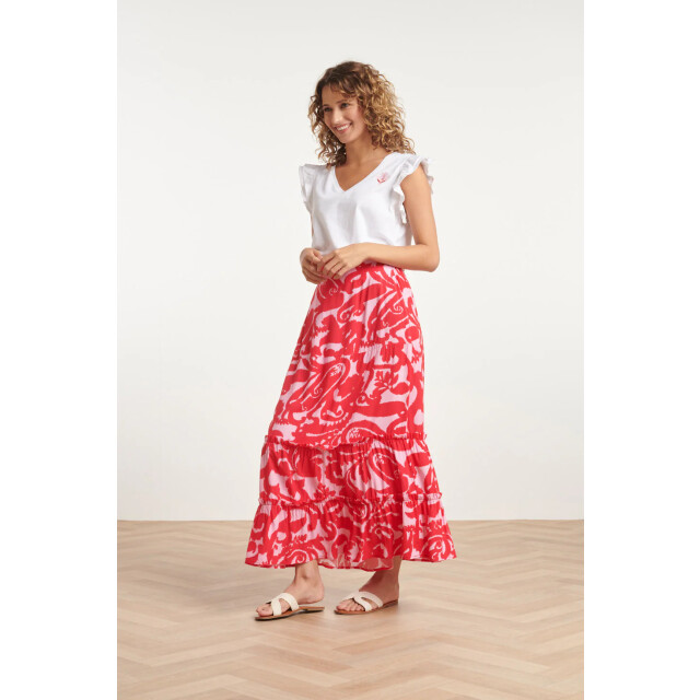 Smashed Lemon 24006 bloemen barok maxi rok | 24006-420-450 large