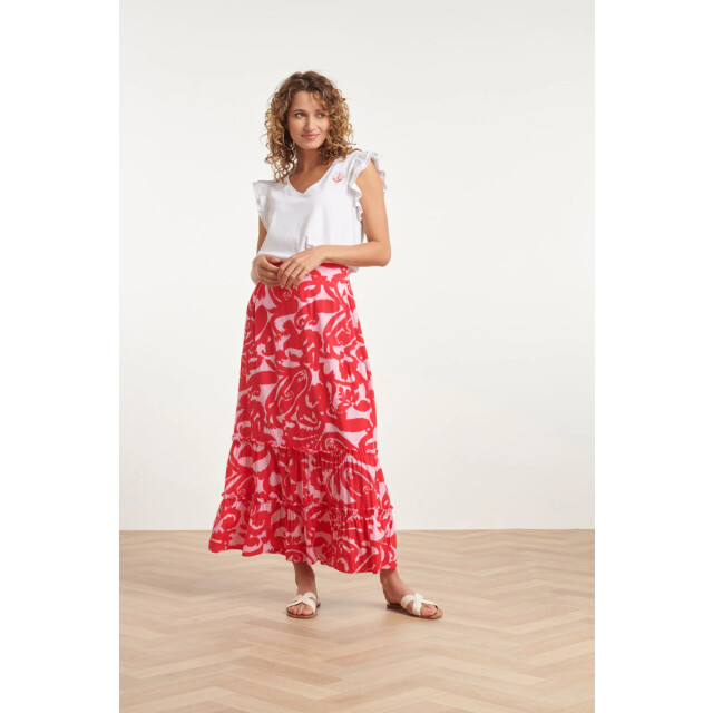 Smashed Lemon 24006 bloemen barok maxi rok | 24006-420-450 large
