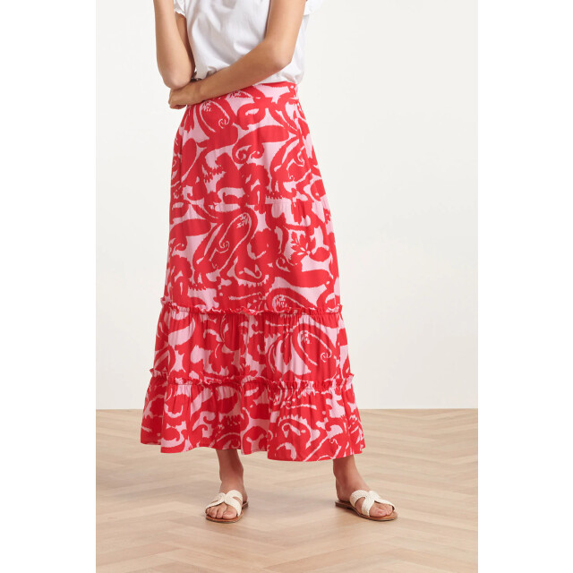 Smashed Lemon 24006 bloemen barok maxi rok | 24006-420-450 large