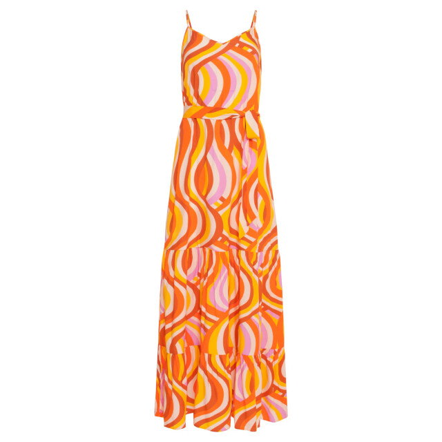Smashed Lemon 24011 zomerse spaghetti jurk met retro print | 24011-250-998 large