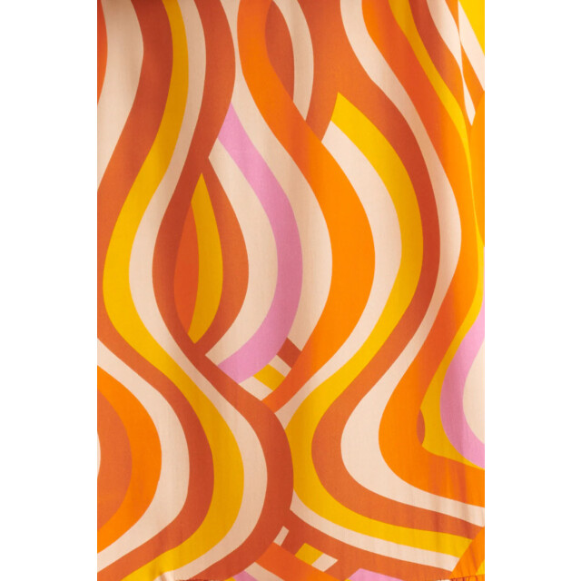 Smashed Lemon 24011 zomerse spaghetti jurk met retro print | 24011-250-998 large