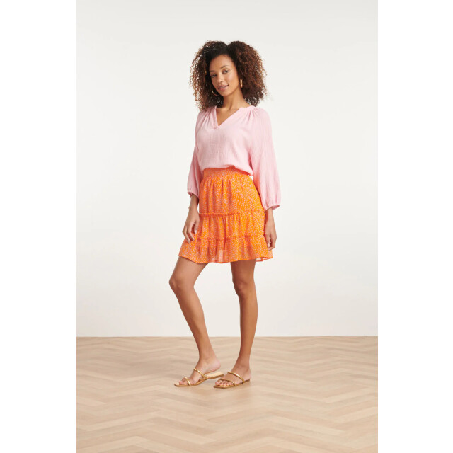 Smashed Lemon 24018 polka dot chiffon rok | 24018-250-420 large