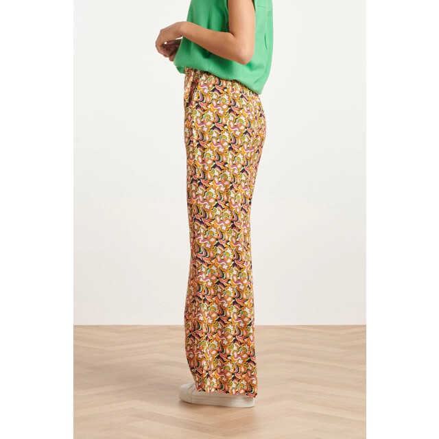 Smashed Lemon 24020 multi grafisch print broek | 24020-999-998 large