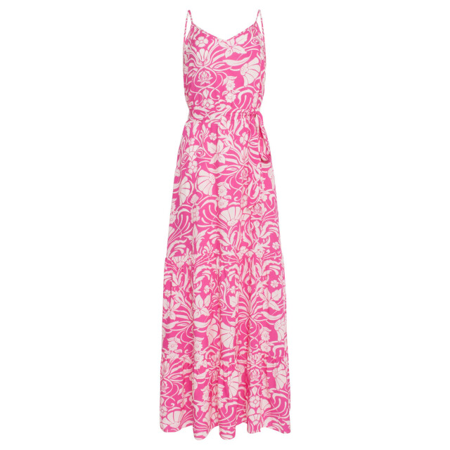Smashed Lemon 24022 zomerse spaghettibandjes jurk met bloemenprint | 24022-445-000 large