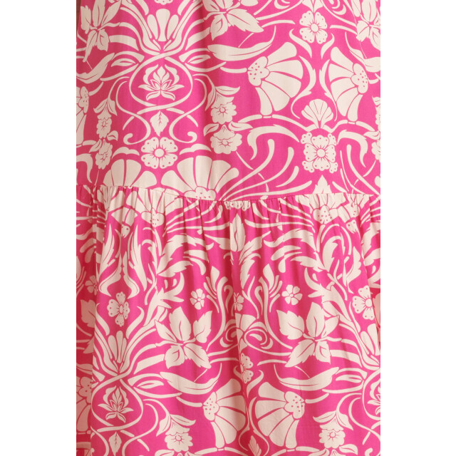Smashed Lemon 24023 zomerse v-hals top met bloemenprint | 24023-445-000 large