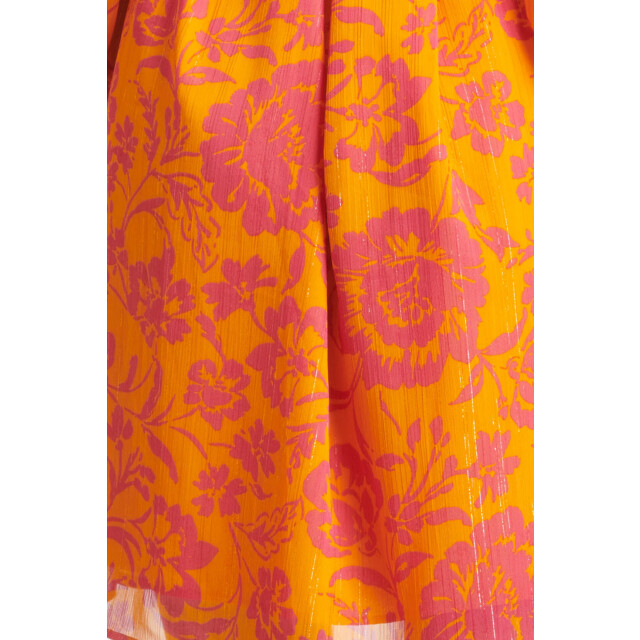 Smashed Lemon 24025 v-hals chiffon top met ballonmouwen | 24025-250-445 large