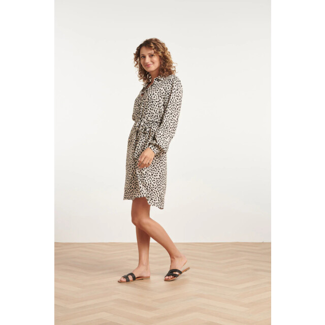 Smashed Lemon 24028 korte shirtdress met dierenprint | 24028-720-999 large