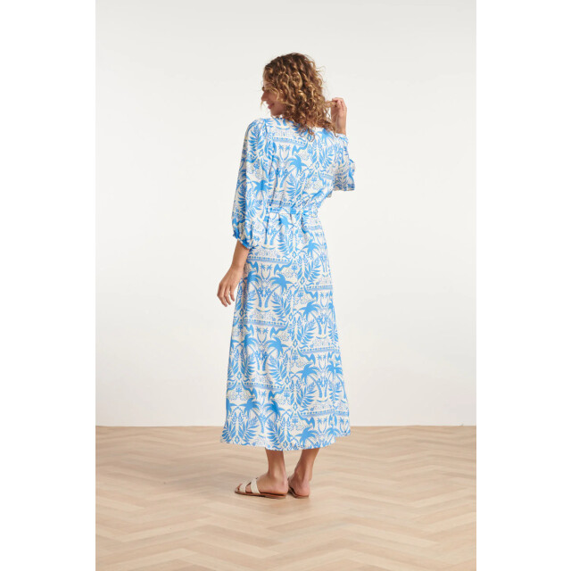 Smashed Lemon 24038 midi zomerjurk met tropische print zomerse | 24038-000-625 large