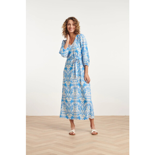Smashed Lemon 24038 midi zomerjurk met tropische print zomerse | 24038-000-625 large