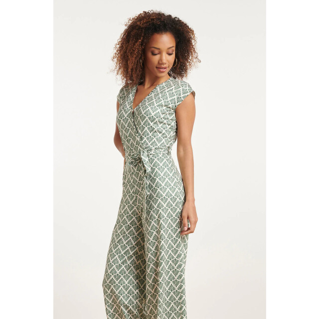 Smashed Lemon 24033 wikkelstijl jumpsuit met ornament print | 24033-550-010 large