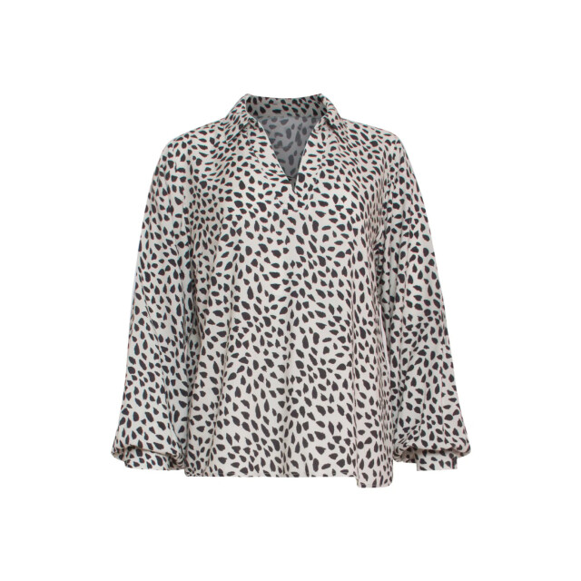 Smashed Lemon 24029 v-hals top met kraag | 24029-720-999 large