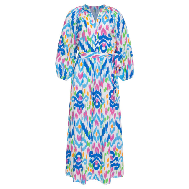 Smashed Lemon 24049 zomer maxi jurk met knopen | 24049-000-998 large
