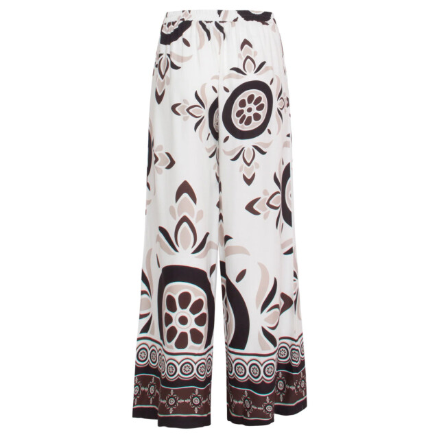Smashed Lemon 24056 lang flowy broek met ornamentprint | 24056-000-720 large