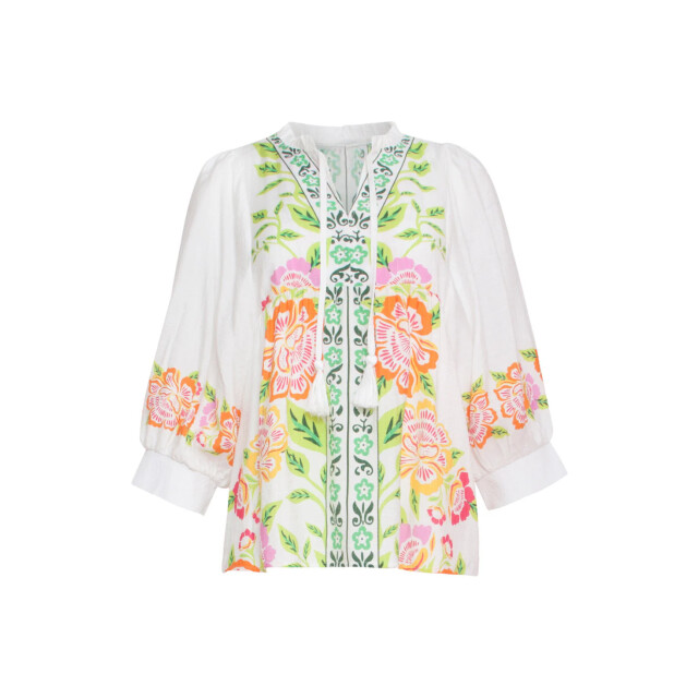 Smashed Lemon 24063 zomer top met levendige bloemenpatroon | 24063-000-998 large