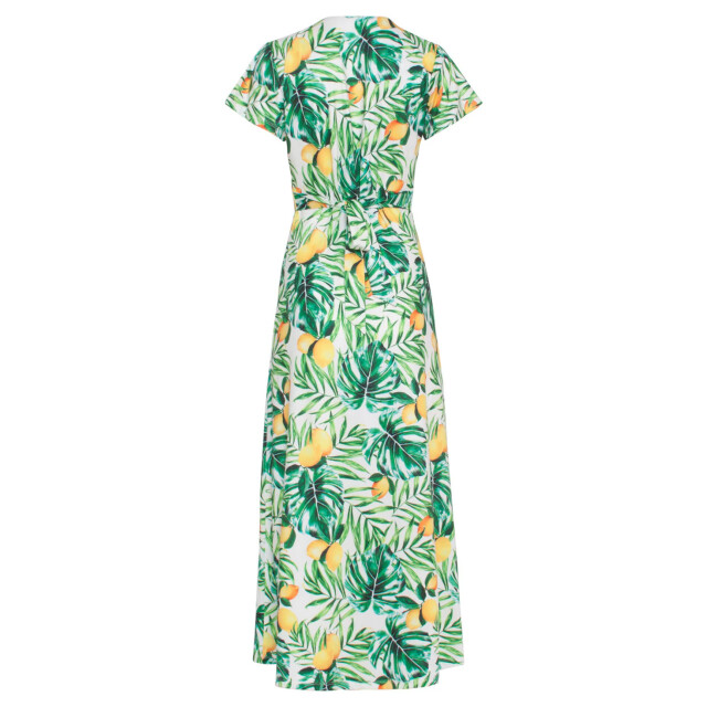 Smashed Lemon 24057 citroen bedrukte maxi jurk | 24057-000-998 large