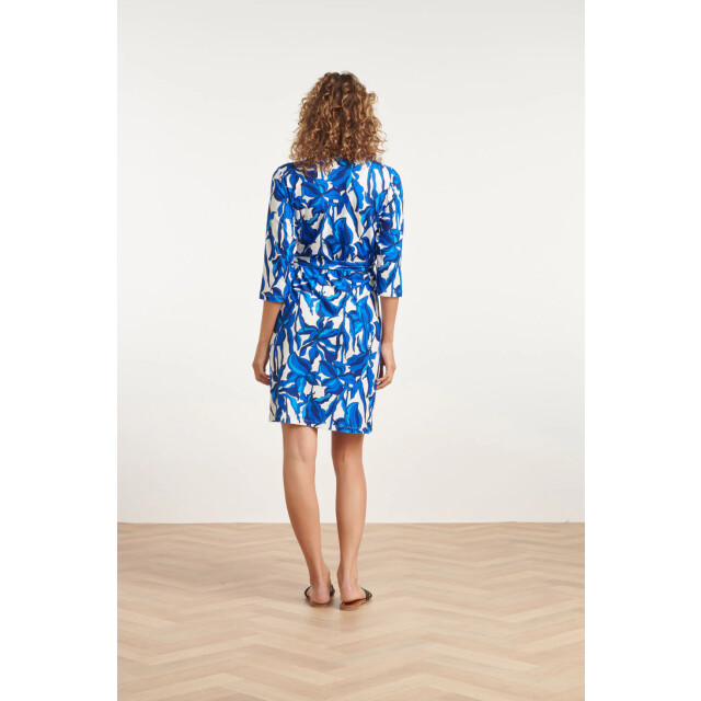 Smashed Lemon 24051 aansluitende wrap jurk met stretch | 24051-000-625 large