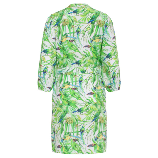 Smashed Lemon 24058 bird print jurk met v-hals | 24058-000-500 large