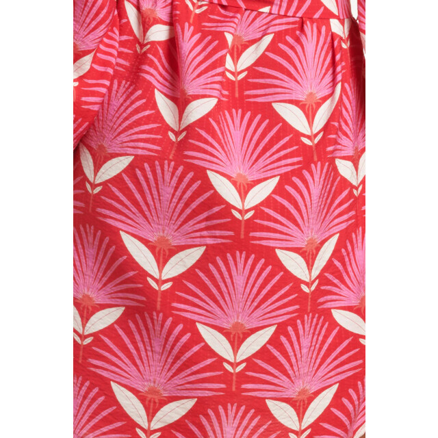 Smashed Lemon 24068 retro bloemenprint top met 3/4 mouwen | 24068-450-420 large