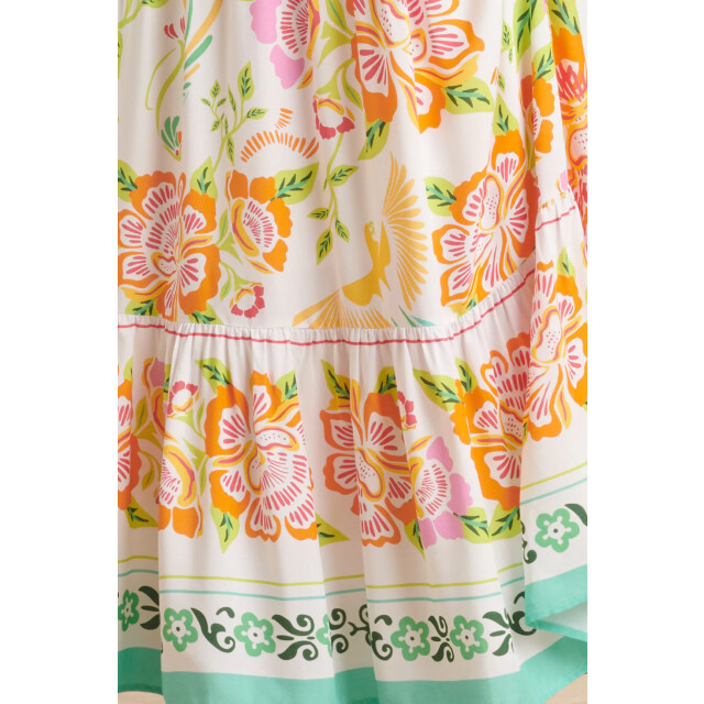 Smashed Lemon 24061 zomer maxi jurk met bloemenprint | 24061-000-998 large