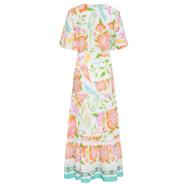 Smashed Lemon 24061 zomer maxi jurk met bloemenprint | 24061-000-998 large