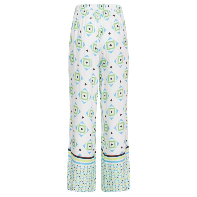 Smashed Lemon 24070 lange flowy zomerbroek met grafische print | 24070-000-998 large
