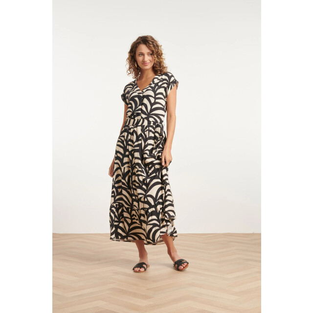 Smashed Lemon 24073 maxi jurk met grafische print | 24073-999-720 large