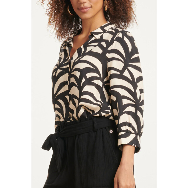 Smashed Lemon 24074 e grafische blouse met 3/4 mouwen | 24074-999-720 large