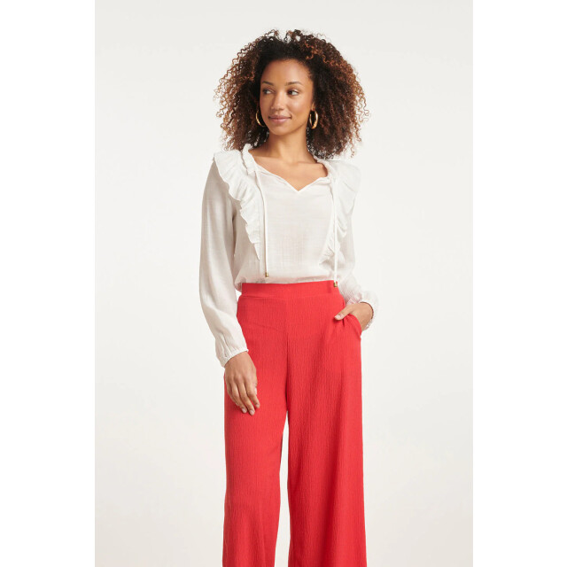 Smashed Lemon 24100 te feminine top met ruche | 24100-000-XXL large