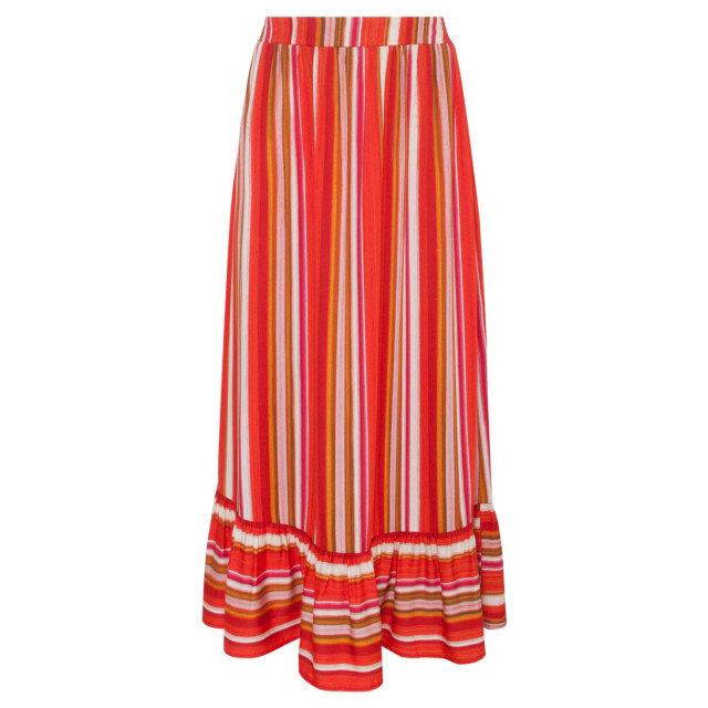 Smashed Lemon 23091 casual lange rok met ruchesmulti | 23091-998 large