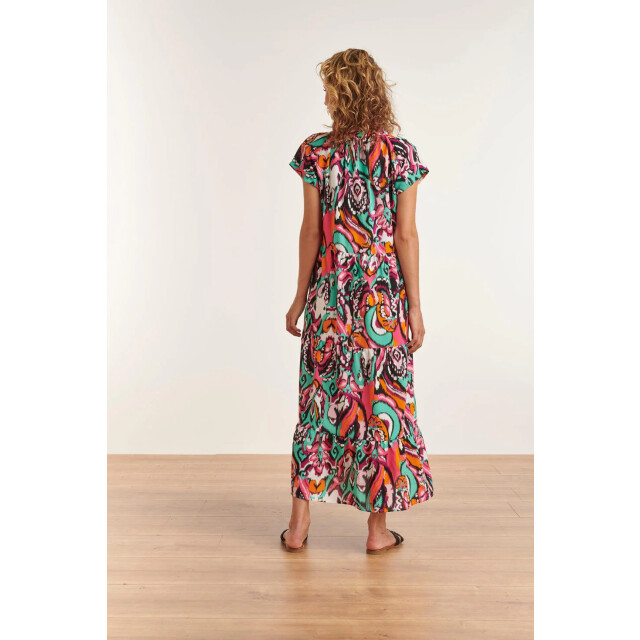 Smashed Lemon 23327 losvallende zomerjurk met grafische print | 23327-998-M large