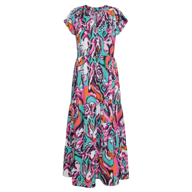 Smashed Lemon 23327 losvallende zomerjurk met grafische print | 23327-998-M large