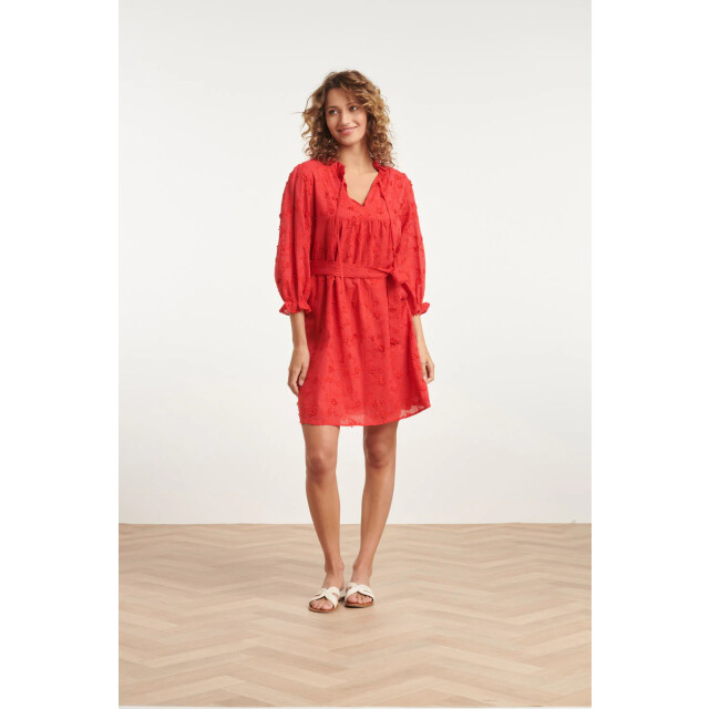 Smashed Lemon 24115 jurk met 3d bloemenpatroon | 24115-450-L large