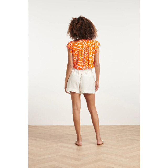 Smashed Lemon 24118 te losse shorts van zacht twill | 24118-000-XS large