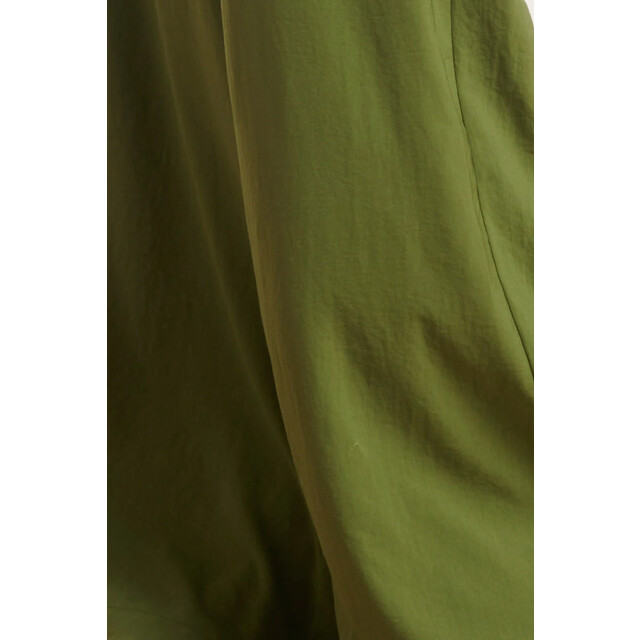 Smashed Lemon 24088 losvallende wijde broek met elastische achterkantwarm mos | 24088-550-L large