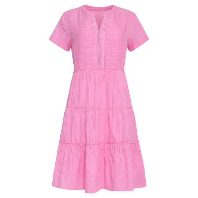Smashed Lemon 24105 zomerjurkheldere licht tint met kantdetails | 24105-420-XL large