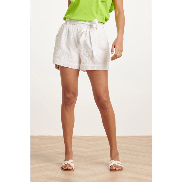 Smashed Lemon 24111 bloemen geborduurde shorts | 24111-000-M large