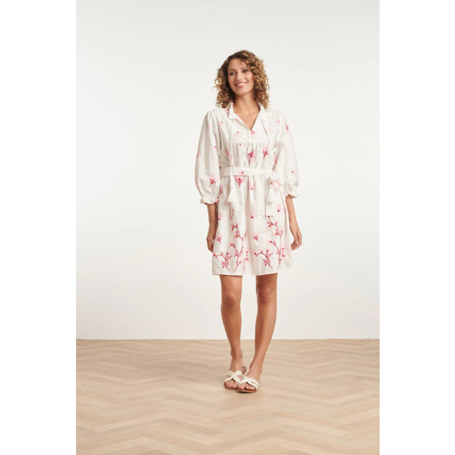 Smashed Lemon 24081 geborduurde te jurk met bloemmotief | 24081-000-420 large