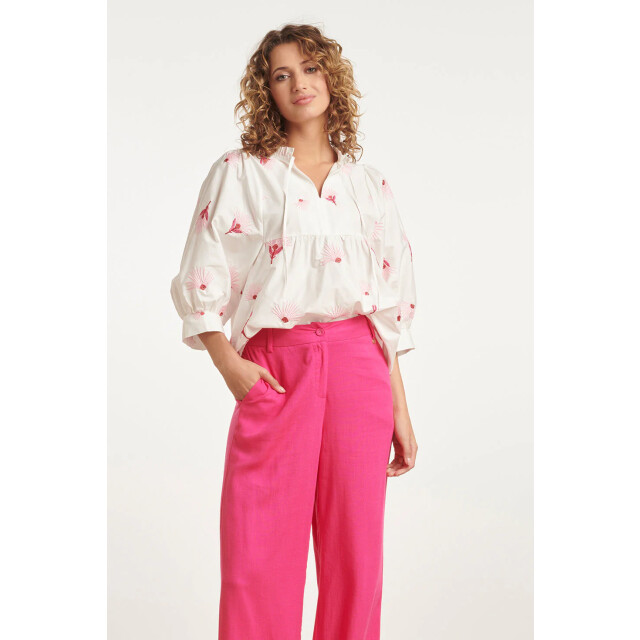 Smashed Lemon 24082 geborduurde bloemen top | 24082-000-420 large