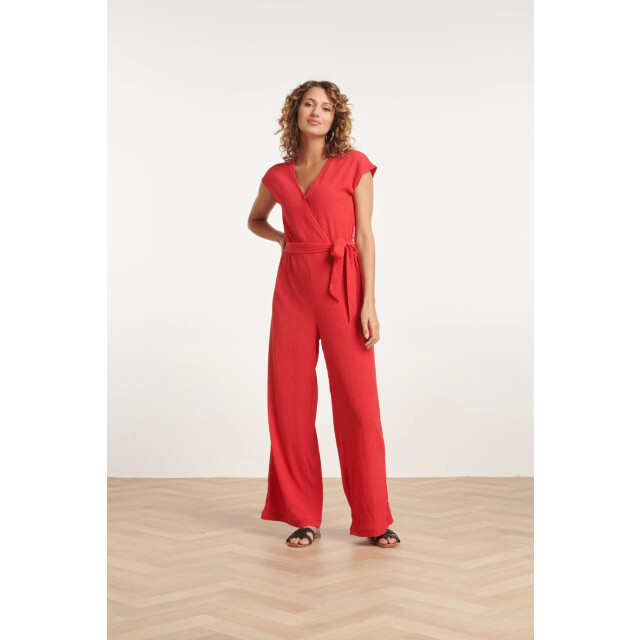 Smashed Lemon 24083 lange aansluitende jumpsuit | 24083-450-XL large