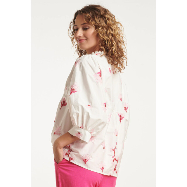 Smashed Lemon 24082 geborduurde bloemen top | 24082-000-420 large