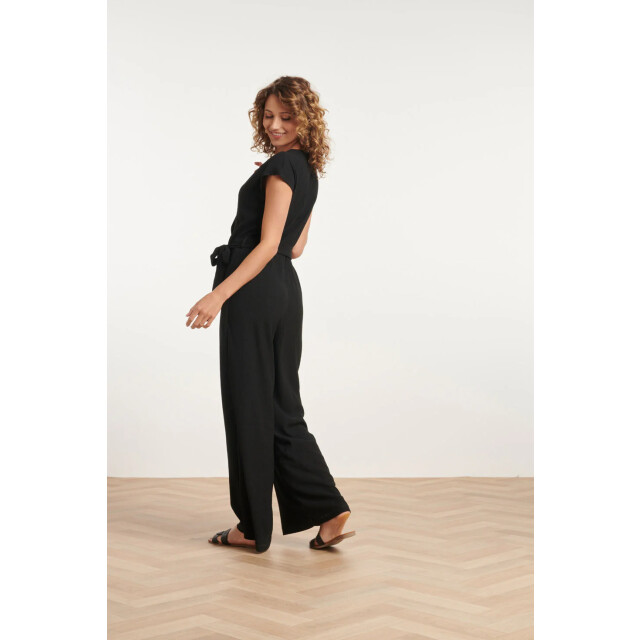 Smashed Lemon 24083 lange aansluitende jumpsuit | 24083-999-3XL large