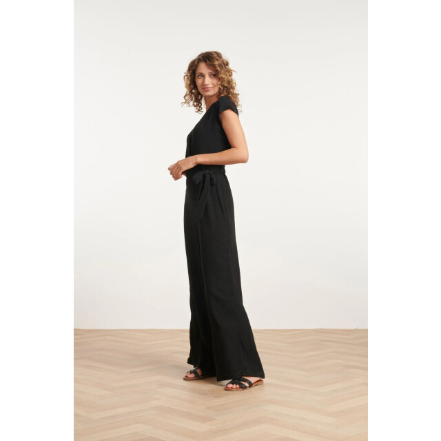 Smashed Lemon 24083 lange aansluitende jumpsuit | 24083-999-3XL large