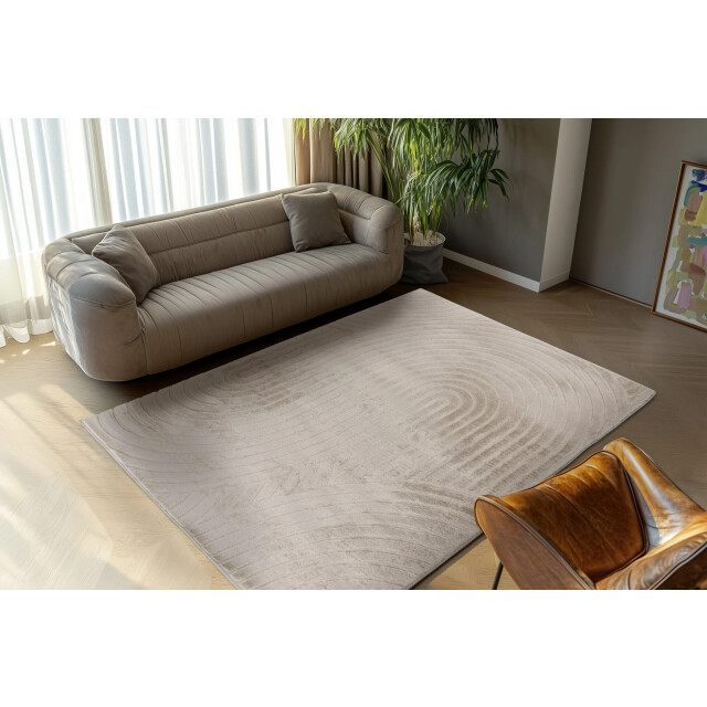 Muratap Comfort japandi fluffy vloerkleed - effen 3d effect & soft touch- 3248624 large