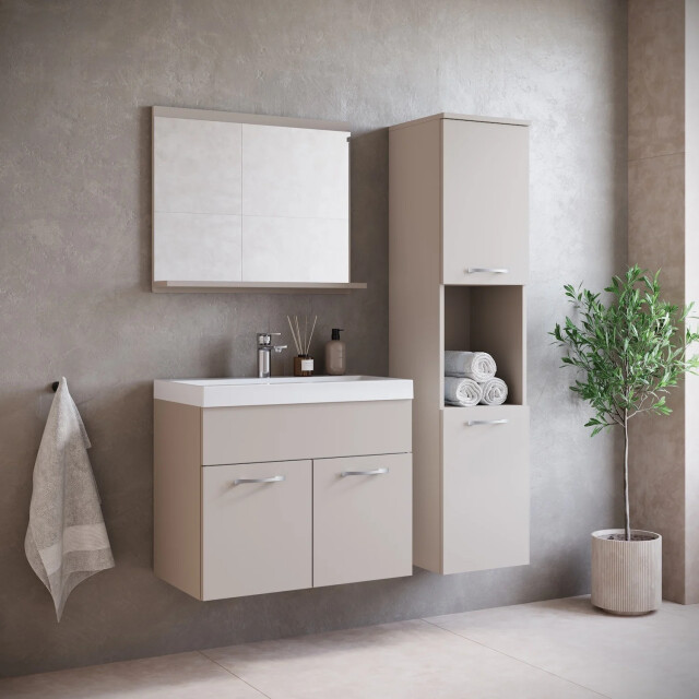 Badplaats Badkamermeubel montreal set 02 60 x 35 cm beige badmeubel met 3248547 large