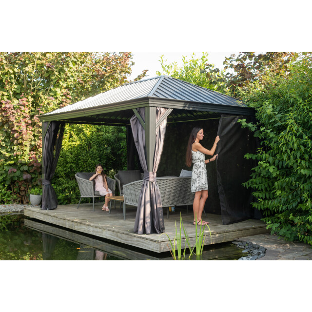 Sojag Aluminium paviljoen marsala 1216 hardtop gazebo met klamboe 363x483x293 3248726 large