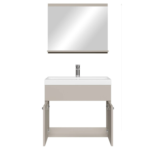 Badplaats Badkamermeubel montreal set 02 60 x 35 cm beige badmeubel met 3248547 large