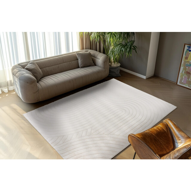 Muratap Comfort japandi fluffy vloerkleed - effen 3d effect & soft touch- 3248627 large